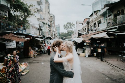 Tess & Andy wedding at Museum of Ho Chi Minh city in TP.HCM — photo 5