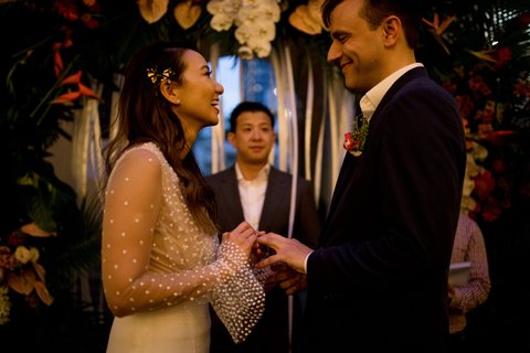 Mai & Chris wedding at Ho Chi Minh City Museum of Fine Art in TP.HCM — photo 20