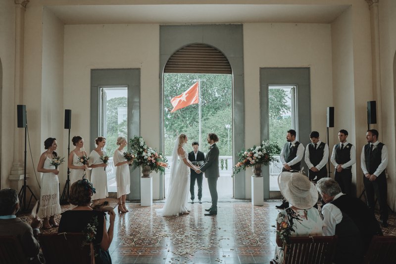 Tess & Andy wedding at Museum of Ho Chi Minh city in TP.HCM — photo 1